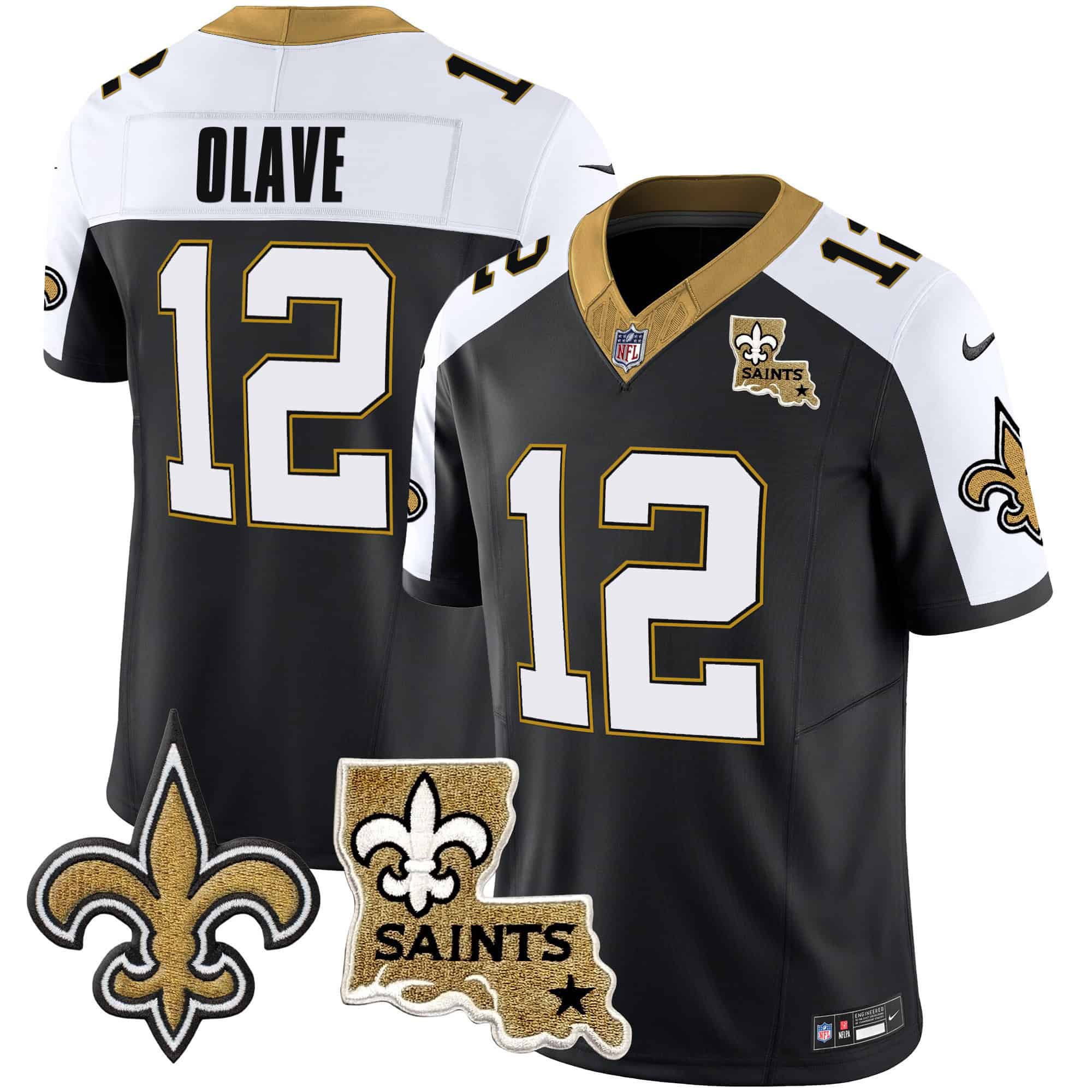 Men New Orleans Saints #12 Olave Black 2024 Nike Vapor Limited NFL Jersey->indianapolis colts->NFL Jersey
